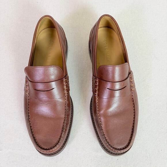 Cole Haan Pinch Prep Penny Loafer Men\'s 9M Brown Leather Classic Moc Toe Slip On main image 11